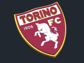 torino fc logo signs logos badge csd serie 3d print model - Mito3D