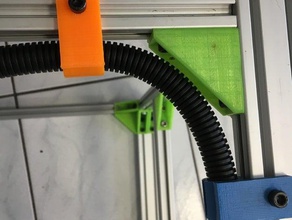 tubo del cable de clip 3d la impresora accesorios 3d print model - Mito3D
