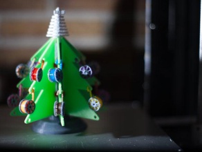 christmas tree 3d printing style decor 30ps decoration gift ornament e3d hotend v6 extruder 3d print model - Mito3D