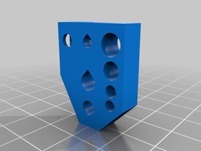 insert test 3d printing tests brass knuckle knuckles nut hex holes lph print 3d print model - Mito3D