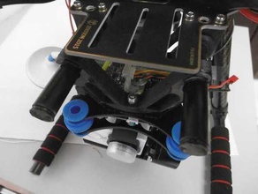 quadcopter s500 cardan support rc vehicles fpv camera mount 3d print model - Mito3D