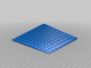 mon personnalisés en braille optimisé table de multiplication mathématiques 3d print model - Mito3D