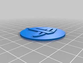 llavero playstation logosu fob video oyunlar Anahtarlık oyun 3d print model - Mito3D