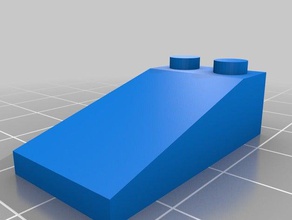 lego slope 2x4 brick construction toys customized 3d print model - Mito3D