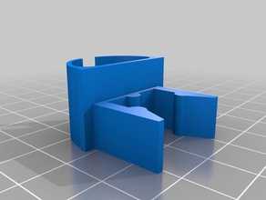 deltaprintr cableholder aluminium-Strangpressprofil interactive Kunst Kabel-Halter Kabel-management 3d print model - Mito3D