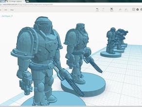 18mm 1100 tactique légionnaire sergent jeux 40k figurine scifi wargame wargaming 3d print model - Mito3D