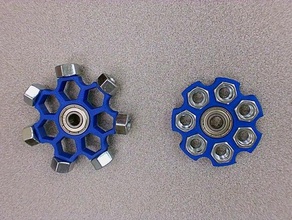 387 fidget spinners 3d baskı altıgen somunu 3d print model - Mito3D