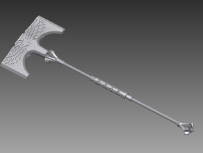 destiny iron axe props bungie game weapon 3d print model - Mito3D