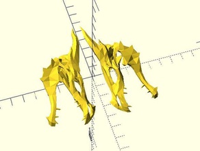 skyrim caveira de dragão metade criaturas falhar openscad 3d print model - Mito3D