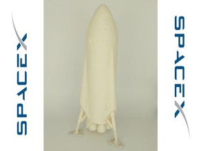 spacex interplanetary transport system vehicles colonial its mars model rocket spacecraft 3d print model - Mito3D