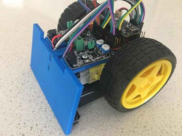 pseudo sumo robot Robotik arduino sumobot 3D print model - Mito3D