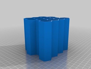 my customized parametric honeycomb containers 3d print model - Mito3D