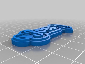 joss Schlüsselanhänger angepasst 3d print model - Mito3D