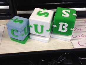 cubes cube math education strategies 3d print model - Mito3D