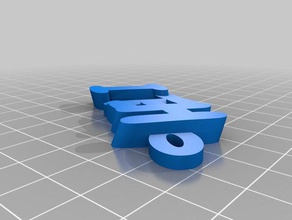 heli Anahtarlık özelleştirilmiş 3d print model - Mito3D