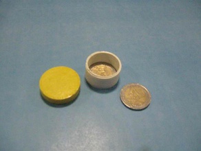 round box containing coins other 3d print model - Mito3D