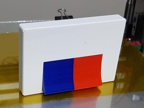 Doppel-Taste Lichtschalter in der Wand Haushalt push-button 3d print model - Mito3D