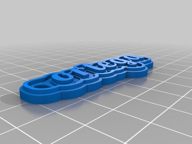 ortega de porte-clés personnalisé 3D print model - Mito3D