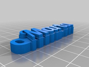 nom marta llaveros personalizado 3d print model - Mito3D