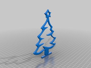 arbre de noël décor 3d print model - Mito3D