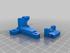cube 2 e3dv6 mount bowden printer parts e3d v6 hotend 3d print model - Mito3D