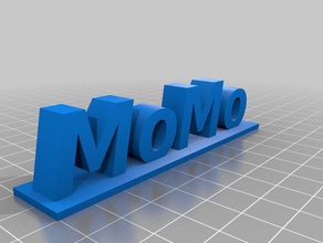 text stand signs logos 3d print model - Mito3D