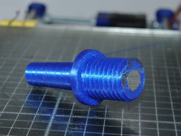 v3 morse taper2 8tpi demi-pouce 13 la tige filetée de machine outils 12 arbor chuck tour rockwell bois le travail du 3D print model - Mito3D