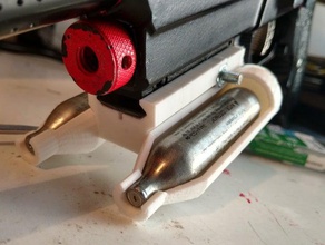 doble cartucho de co2 titular deporte al aire libre airsoft paintball el la pistola tippmann tipx 3d print model - Mito3D