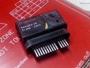 kartusho v4 caso de la rom del cartucho zx spectrum equipo 3d print model - Mito3D