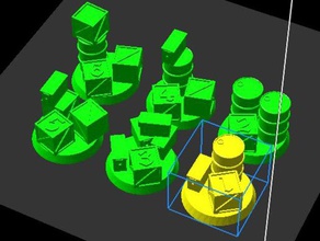 mesa wargame objetivo marcadores remixada diferentes brinquedo os acessórios warhammer 30k 40k 3d print model - Mito3D