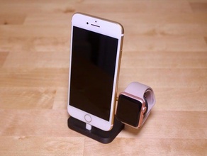 iphone apple watch lightning dock móvil el cargador micro usb 3d print model - Mito3D