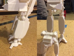 bi-mech nolanc basın model robotlar iki ayaklı robot mech warrior 3d print model - Mito3D