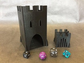 torre dadi temuto di morire dungeon gioco da tavolo boardgames castello dd dungeons dragons rpg 3d print model - Mito3D
