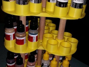 rotierende Farbe stehen 17ml Lack Flaschen ammo mig Kunst 3d print model - Mito3D