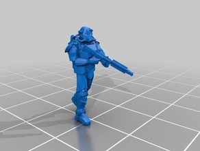 18 mm 1100 planetario de la milicia juegos scifi w40k wargame wargaming 3d print model - Mito3D