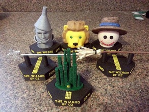 wizard oz souvenirs models brick cowardly lion dog emerald city frank baum movies ruby slippers scarecrow terrier tin man toto wand yellow 3d print model - Mito3D
