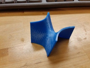 hyperbolic paraboloid 3d printing calculus math surfaces 3d print model - Mito3D