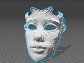 mascara veneciana art outils 3d print model - Mito3D