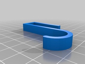 10mm simples over-the-lip gancho organização personalizado 3d print model - Mito3D