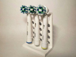 brosse à dents électrique têtes de titulaire la salle bains accessoires l'hygiène oral-b soins personnels tête stand 3d print model - Mito3D