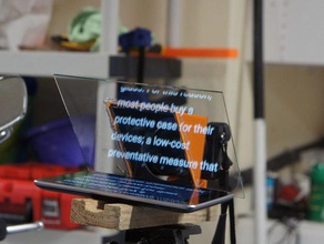 yansıtıcı teleprompter parçaları kamera üretim video prompter youtube 3d print model - Mito3D