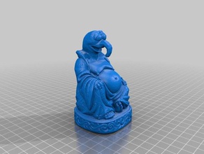 great gonzo budhha sculptures budddha muppet 3d print model - Mito3D