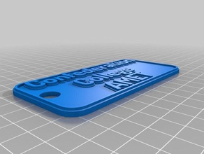 cc-amet-tag llaveros personalizado 3d print model - Mito3D