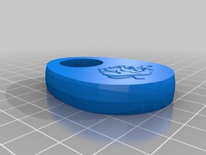 torus pendant hole cystal 3d printing 3d print model - Mito3D
