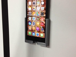 iphone 7 plus per montaggio a parete mobile 3d print model - Mito3D