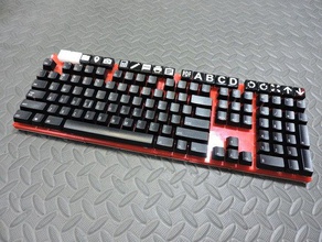 mechanical alps keyboard 20 macro keys computer 3d print model - Mito3D