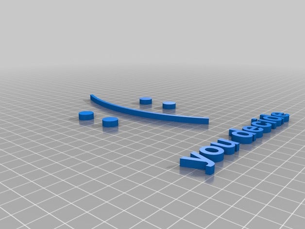 você decide sinais logotipos a arte legal felizes motivação triste sorrir texto 3D print model - Mito3D