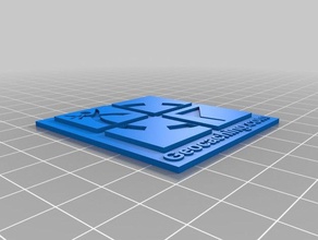 geocaching para paralar rozetler 3d print model - Mito3D