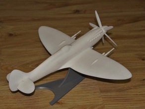 spitfire xiv improved files propeller stand vehicles aircraft airplane ww2 3d print model - Mito3D