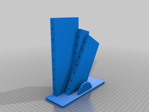 my customized cutting board knife rack household 3d print model - Mito3D